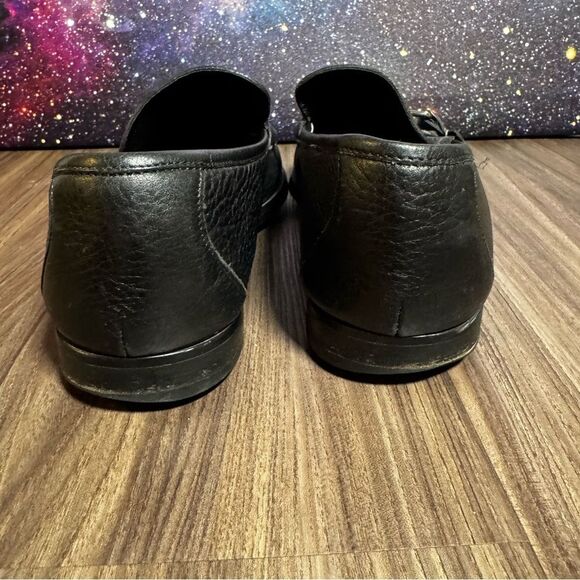 ALLEN EDMONDS Firenze Horse Bit Loafers Black Pebbled Leather Italy Men Sz 13 - Picture 6 of 8
